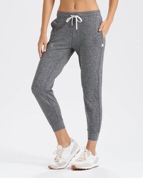 Women's Heather Gray Knit Jogger Leggings